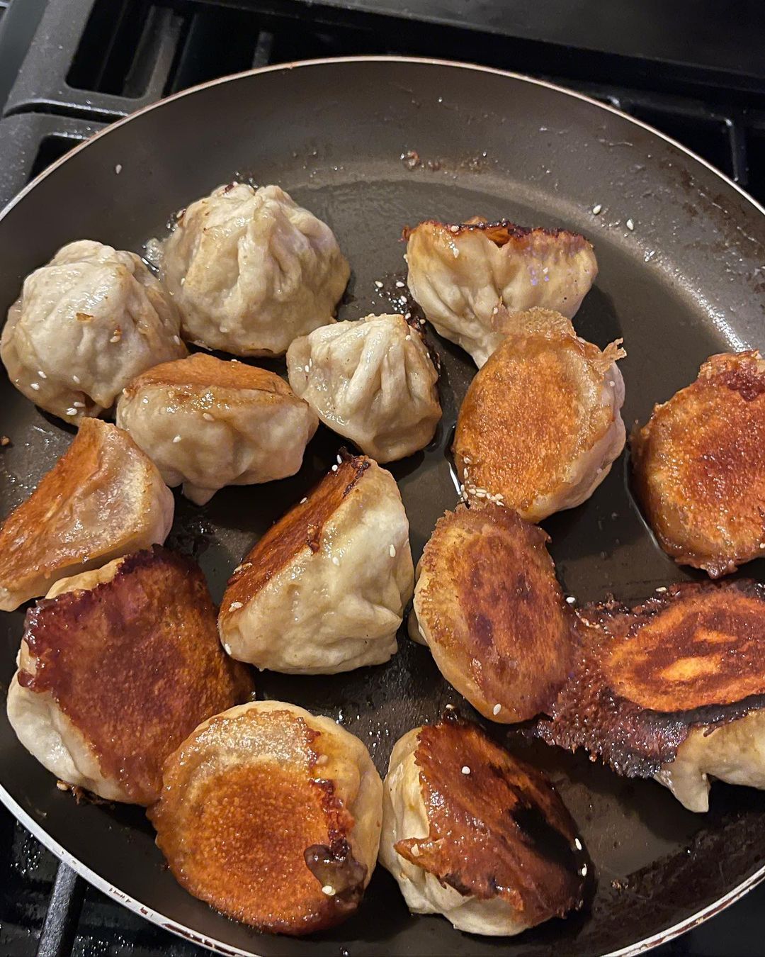 Pan Method to cook baozi